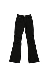ピンタックブーツカットパンツ [Black]