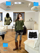 Graphic Knit Shorts