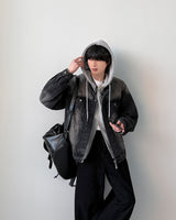 Mark Non Collar Denim Jacket
