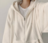 Ronff Embroidery Fleece To Way Hooded Zip-Up
