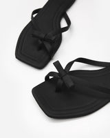 Chayu ribbon flip slippers