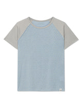 STAR CONTRAST RAGLAN T-SHIRT(BLUE)