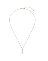 26SS★ [Premium Plating] Volume Square AB(W) Dual Pave Necklace