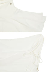LILY FRILL DRESS ivory