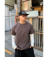 ワッフルレイヤード長袖Tシャツ