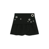 Eyelet 2 - Way Wrap Skirt - Black
