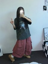 マイギャラクシー☪🌌✨オーロラプリンティングTシャツ 🎀🩶2カラー