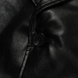 ENOC Box Oversized Fit Leather Jacket