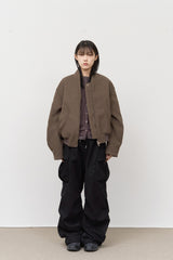Peach Velvet Cargo Pants