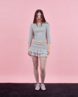 バックリボンスタッドTシャツ[3colors]