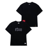 ブラーSTGMセミオーバーサイズTシャツ Black / Blue / White