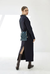 LUZIN MINI シープスキンショルダーバッグ / Peacock Green