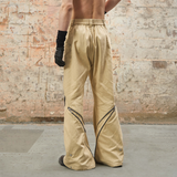 RELABEL 24SS ‘Tunnel’ トラックリニアストラクチャードポリモーフィックスプリットマルチジップウォッシュスラックス