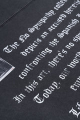 BBD Crushed Faith Pigment Long T-Shirt (Charcoal)