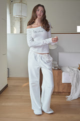 Be Clear Long Sleeve Top, White