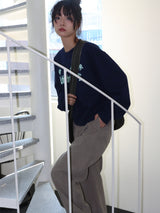 CORDUROY STRAP PANTS (BEIGE)