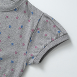 フラワーシャーリングクロップTシャツ