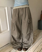 カロックツーピンタックカーゴワイドパンツ