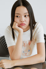 ラビットプリントTシャツ