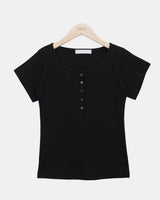 ムロ ボタン ショートスリーブ Tシャツ
