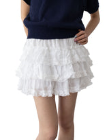 Mio Strap Shirring Frill Cancan Skirt (Pants)