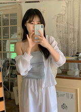 Rare Summer String Hood Blouse, Shirt (5color)
