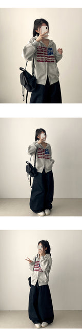[Short & Basic Selection*] Ig Back Pocket Balloon Fit Raw Fabric Denim Wide Pants