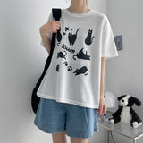 Cheach Cat Short-Sleeved T-shirt (3 colors) H&L