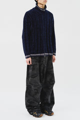 Velvet Yarn Knitted Zip Up (5color)