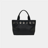 サンデートートバッグ (button wide)(black)