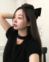 [ORIGINAL] HOLLY TIE SHORT-SLEEVE KNITTED SET