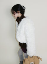プラムショーツレイヤードミニスカート (Wool Material)