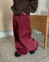 ホンビコーデュロイストレートパンツ