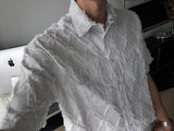 ASCLO Feather Diamond Short Sleeve Shirt (2color)
