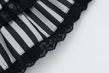 Violet Punk Ribbon Skirt