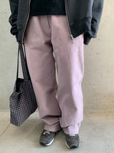 Janme ピーチファズ ワイドバンディングパンツ
