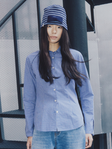 Curvy Line Shirt Blue