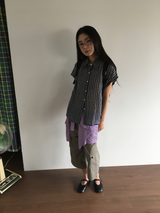 Dolman check shirt (4color)