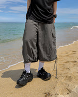 Shuren Shirring Cargo Bermuda Pants