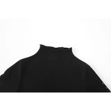 EVE HALF NECK DRESS-BLACK