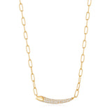 [Jung Yonghwa, IDLE Minnie, BVNDIT Minyoung Worn] パヴェバー925シルバーネックレスN051-01G