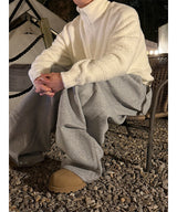 [Unisex] Angora high neck zip up cardigan(5color)