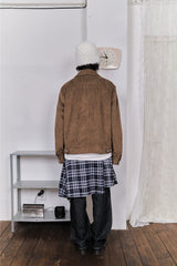 Formal Check Wrap Skirt (2color)
