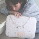 Star Chain Notebook Pouch_white