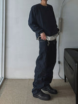 ASCLO レイヤードヘンリーネックTシャツ (3color)