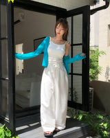 Cheek Flower Layered Sleeveless