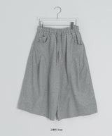 [unisex] ルーツミカーブスリットバミューダバンドパンツ