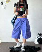 Color Pop Wide Fit Nylon Bermuda Shorts 4color