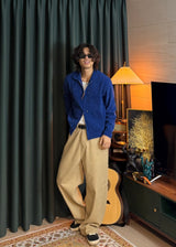 Curved Cotton Pants 5COLOR