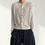 Rec Natural Snap Linen Cardigan